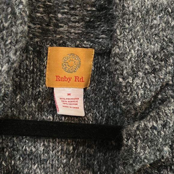 Ruby Rd. Grey Cardigan - Picture 2 of 5